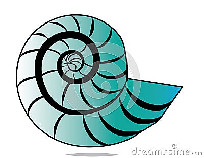 Spiral Shell Vector Illustration