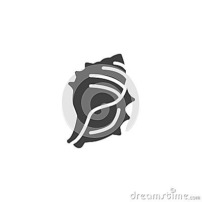 Spiral shellfish vector icon Vector Illustration