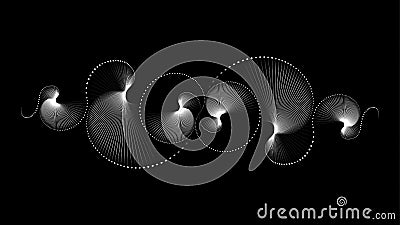 Spiral sound wave rhythm Vector Illustration