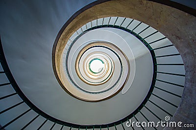 Spiral stair Stock Photo