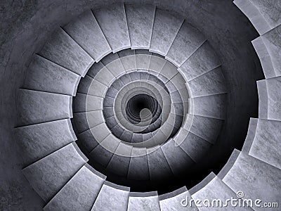 Spiral stair Stock Photo