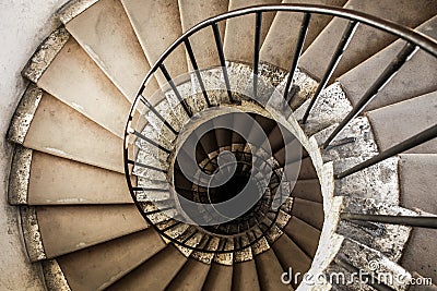 Spiral staircases Stock Photo