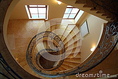 Spiral stairs Stock Photo