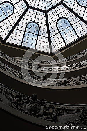 Spiral Stairs of the Vatican Museum Editorial Stock Photo