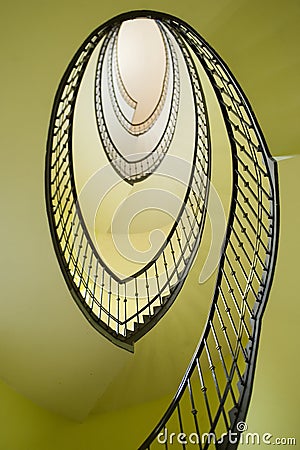 Spiral stairway Stock Photo