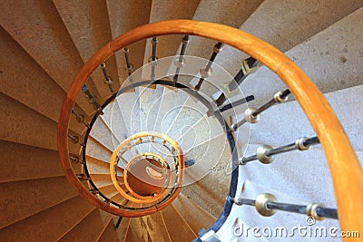 Spiral stairway Stock Photo