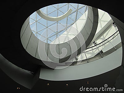 Spiral stairway in Dali museum Editorial Stock Photo