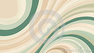Spiraling pattern with green and beige colors creating a dynamic visual effect in the center Stock Photo