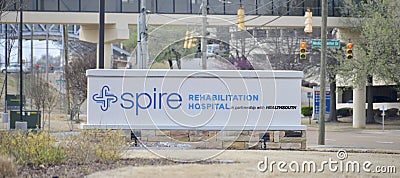 Spire Rehabilitation Hospital Sign, Jackson, Tennessee Editorial Stock Photo
