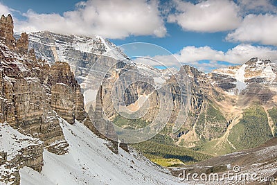 Spires, Paradise Valley, Banff National Park Stock Photo