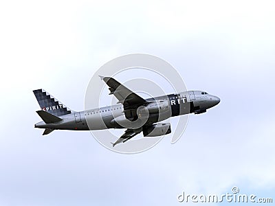 Spirit Airlines Airbus A319 Editorial Stock Photo