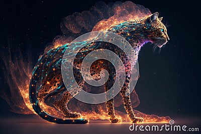 Spirit animal - Cheetah Stock Photo