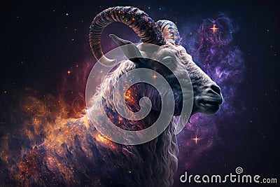 Spirit animal - Goat Stock Photo