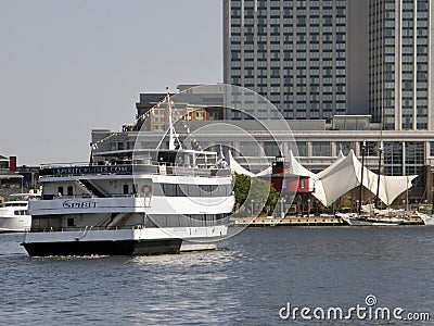 Spirit of Baltimore Harbor Cruises, Baltimore, Maryland Editorial Stock Photo