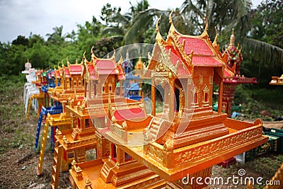 Spirit houses Stock Photo