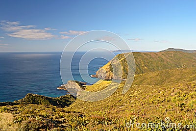 Spirits Bay in a bright day Stock Photo