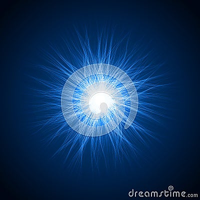 Spiritual beam effect.(cross lines) Vector Illustration