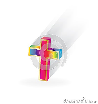 Spiritual cross vector Vector Illustration