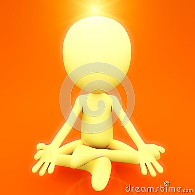 Spiritual meditation Stock Photo