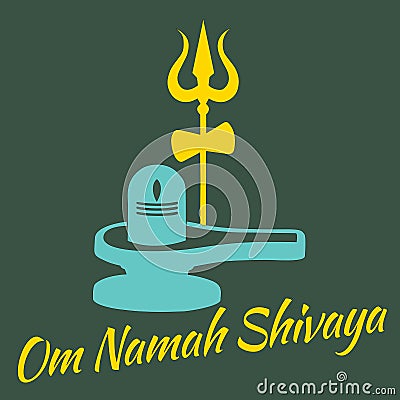 Spiritual Namah Shivaya Art Stock Photo