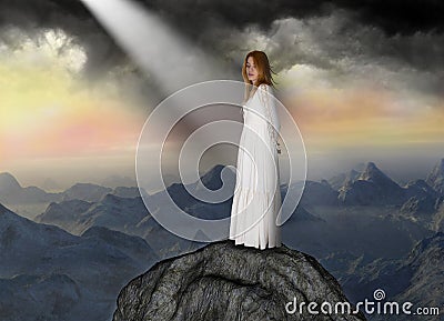 Spiritual Rebirth, Hope, Love, Peace Stock Photo