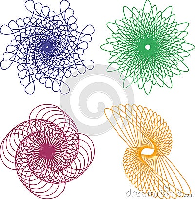 Spirograph pattern Vector Illustration