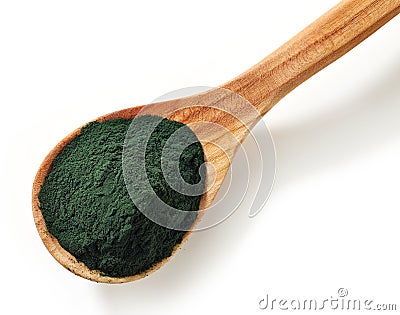 Spirulina algae powder Stock Photo