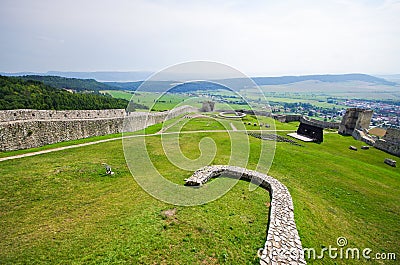 Spissky Hrad castle, Slovakia Stock Photo