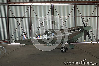 Spitfire Airplanes history aviation museum le Bourget Paris france Editorial Stock Photo