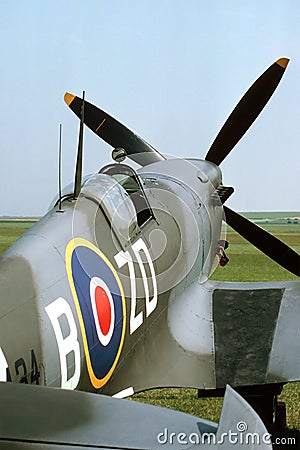 Spitfire Cockpit Editorial Stock Photo