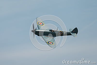 Spitfire in flight Editorial Stock Photo