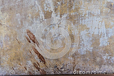 Spitting On Wall, concept of cleanness Stock Photo