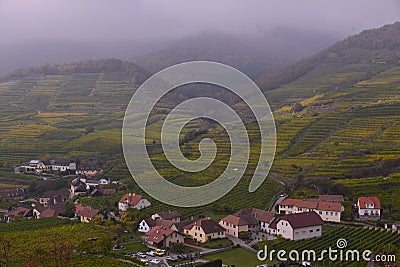 High angle view of village Editorial Stock Photo