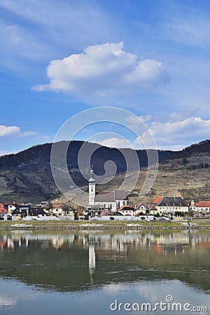 Spitz an der Donau, Wachau, Austria, vertical Stock Photo