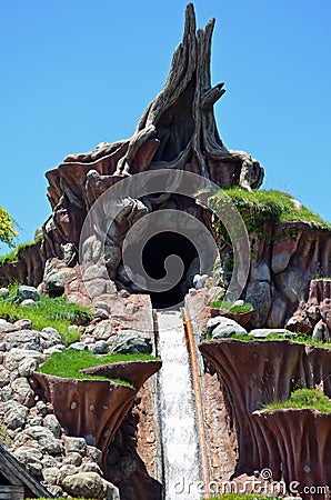 Splash Mountain Editorial Stock Photo