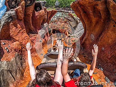 Splash Mountain Editorial Stock Photo