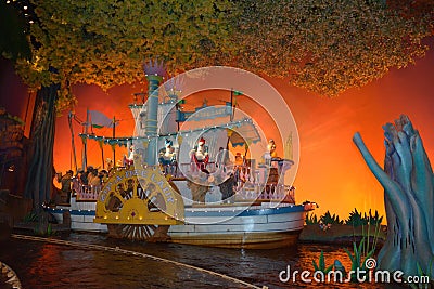 Splash mountain, Magic Kingdom, Walt disney world, Zip-A-Dee Lady Editorial Stock Photo