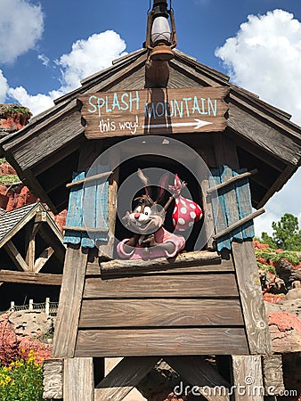 Splash Mountain at Walt Disney World Editorial Stock Photo