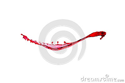 Splash of red wine Stock Photo