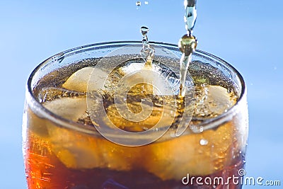 Splash refreshment soda cold drink Stock Photo