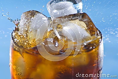 Splash refreshment soda cold drink Stock Photo