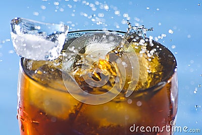 Splash refreshment soda cold drink Stock Photo