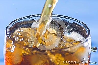 Splash refreshment soda cold drink Stock Photo