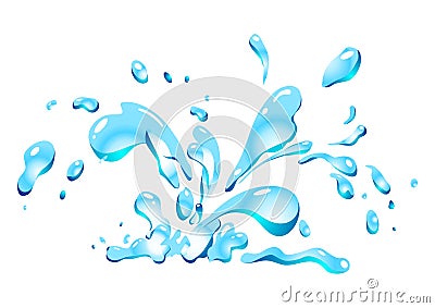 Splash water Vector Illustration