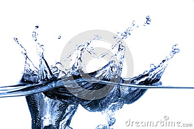 Splash of water frozen in time Stock Photo