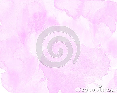 Splash Watercolor Background in Soft Pink Sakura color Stock Photo