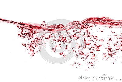 Splash wave of red wine Stock Photo