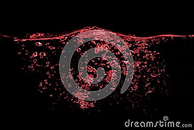 Splash wave of red wine Stock Photo