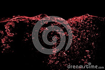 Splash wave of red wine Stock Photo