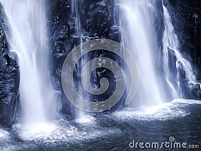 Splashing, Autumn, Falling, Rock - Object, Stone - Object Stock Photo